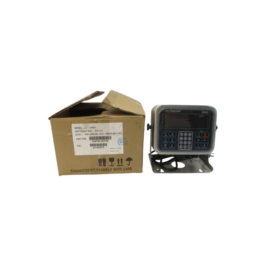 AVERY WEIGH-TRONIX ZM303-SD1 AWT05-505796 110-240VAC 0.5A NSMP