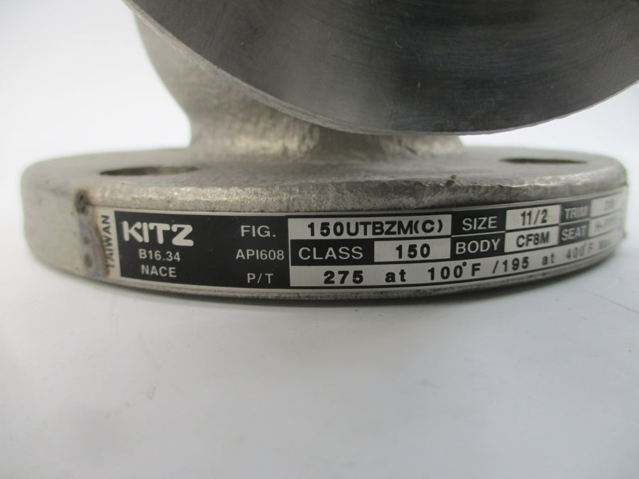 KITZ 150UTBZM(C) 275PSI 1-1/2" (AS PICTURED) NSNP