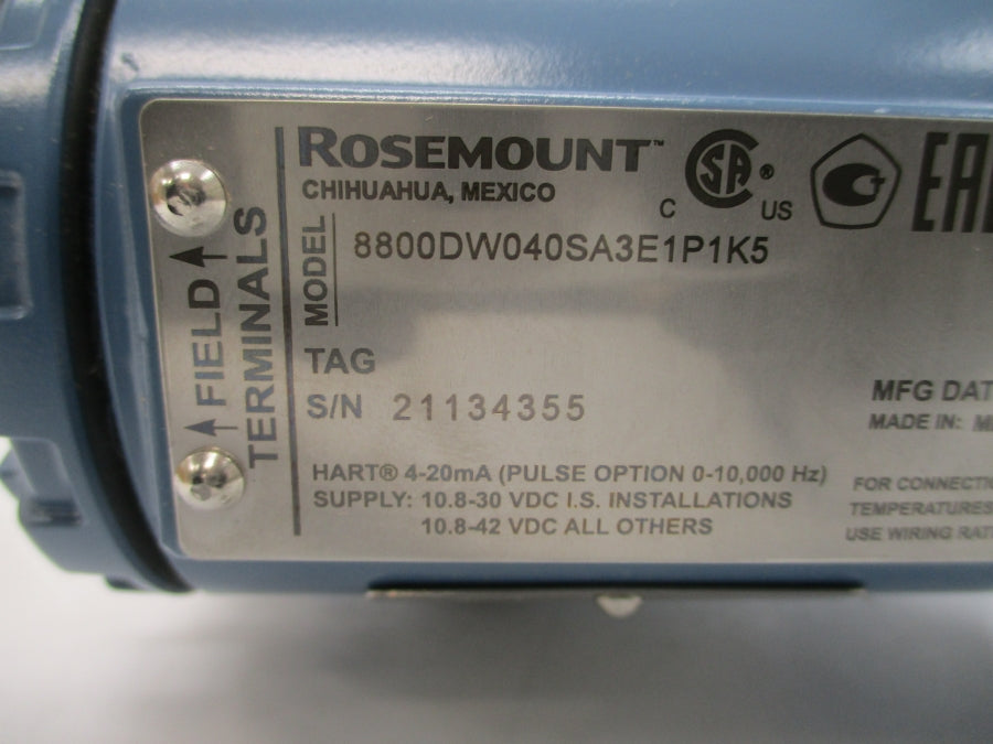 ROSEMOUNT 8800DW040SA3E1P1K5 10.8-42VDC 1500PSI NSMP