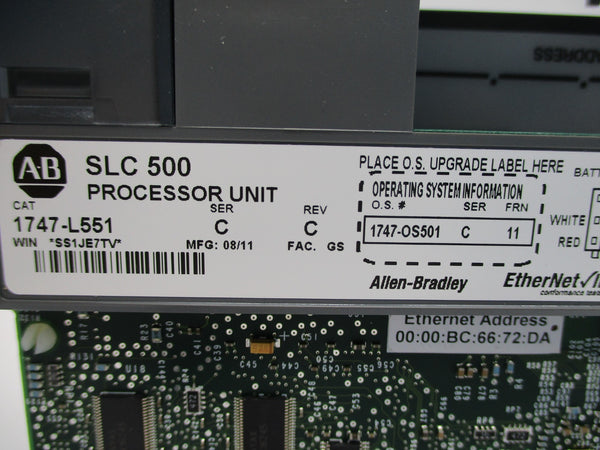 ALLEN BRADLEY 1747-L551 SER. C F/W 11 NSNP