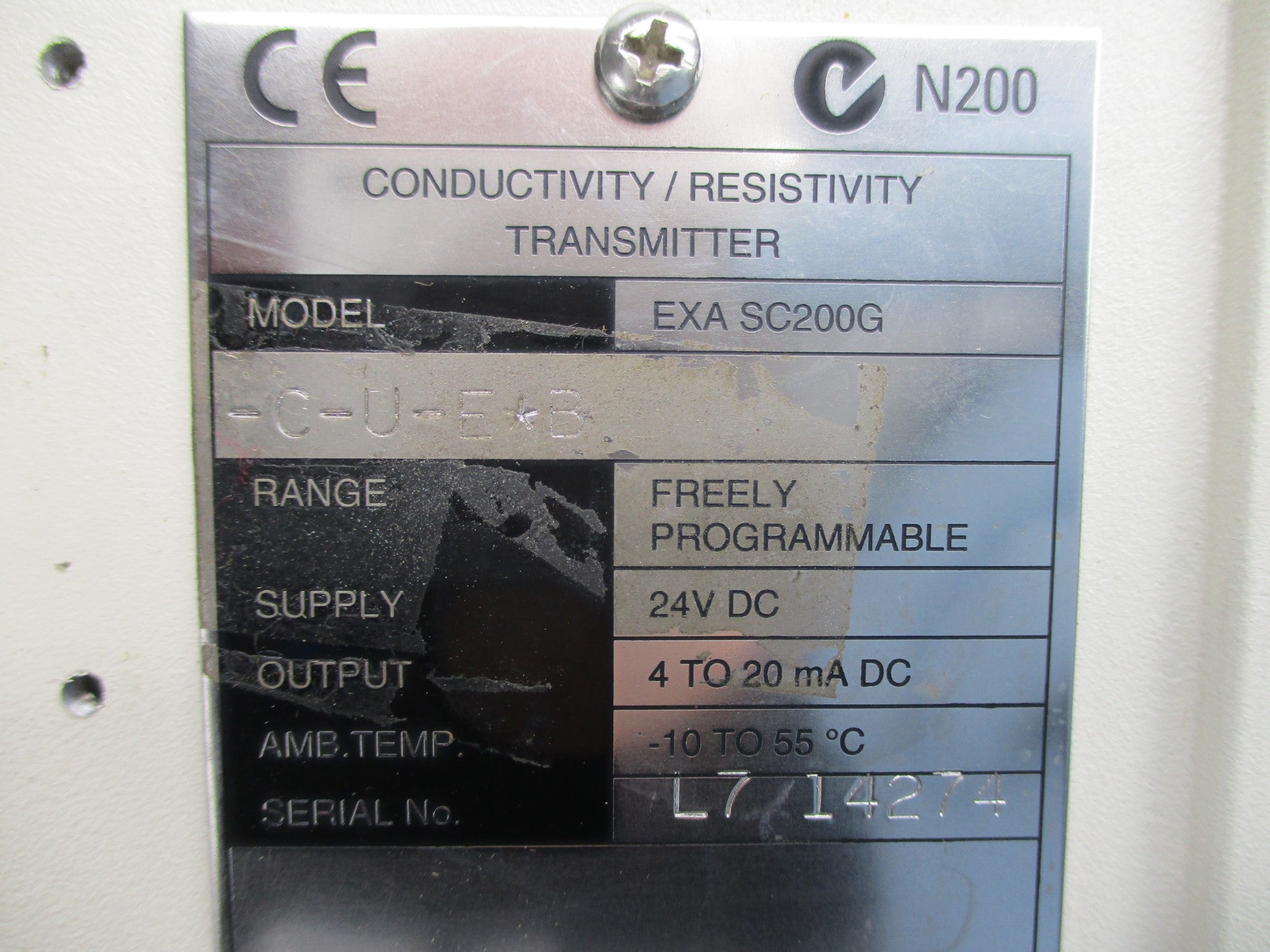 YOKOGAWA EXA-SC200G-C-U-E*B 24VDC NSNP