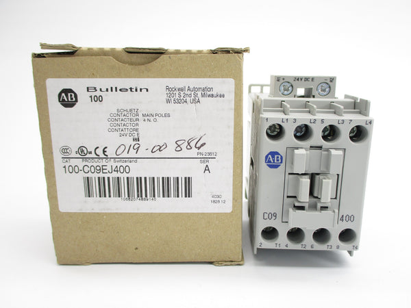 ALLEN BRADLEY 100-C09EJ400 SER. A 24VDC (BR/WH) NSMP