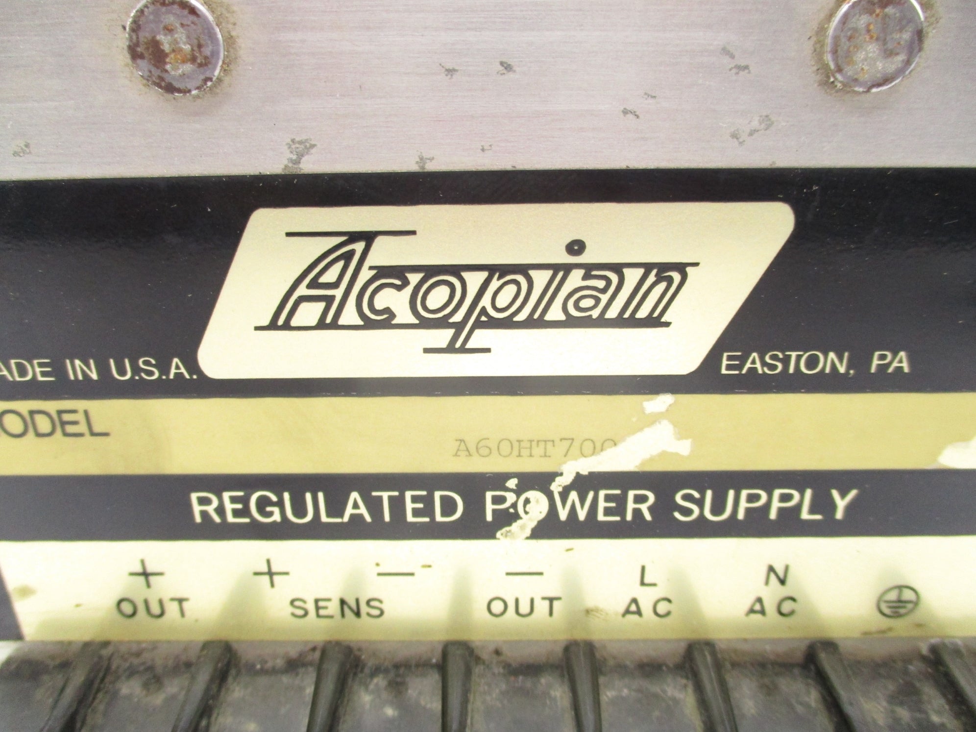 ACOPIAN A60HT700 UNMP