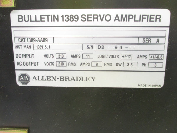 ALLEN BRADLEY 1389-AA09 SER. A NSNP