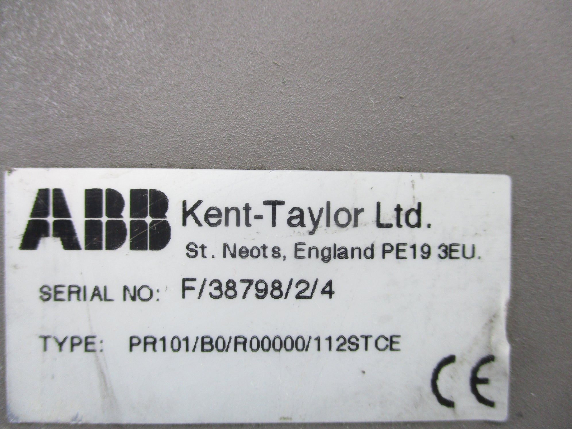 ABB PR101/B0/R00000/112STCE UNMP