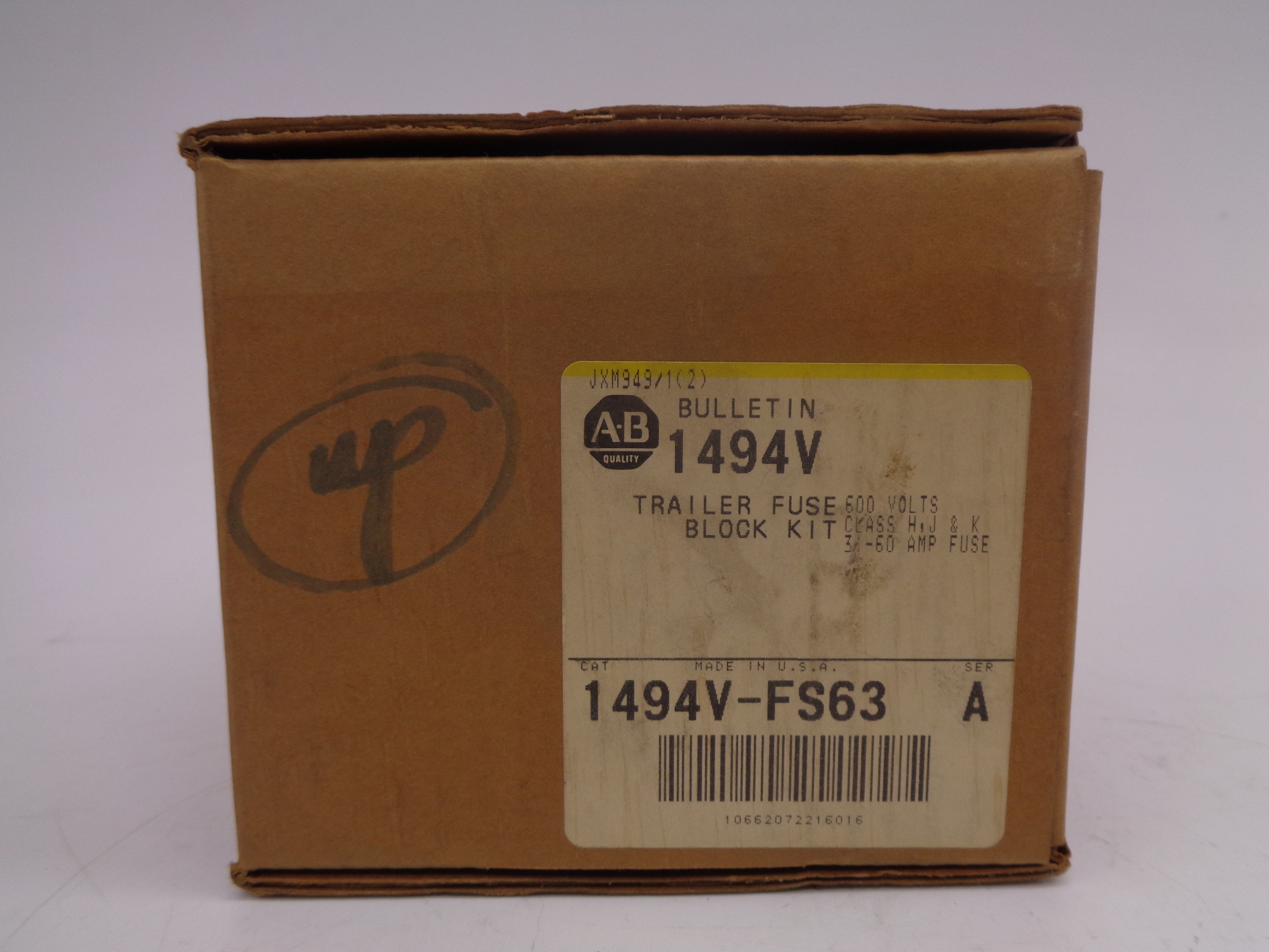 ALLEN BRADLEY 1494V-FS63 SER. A (BR/YL) NSMP