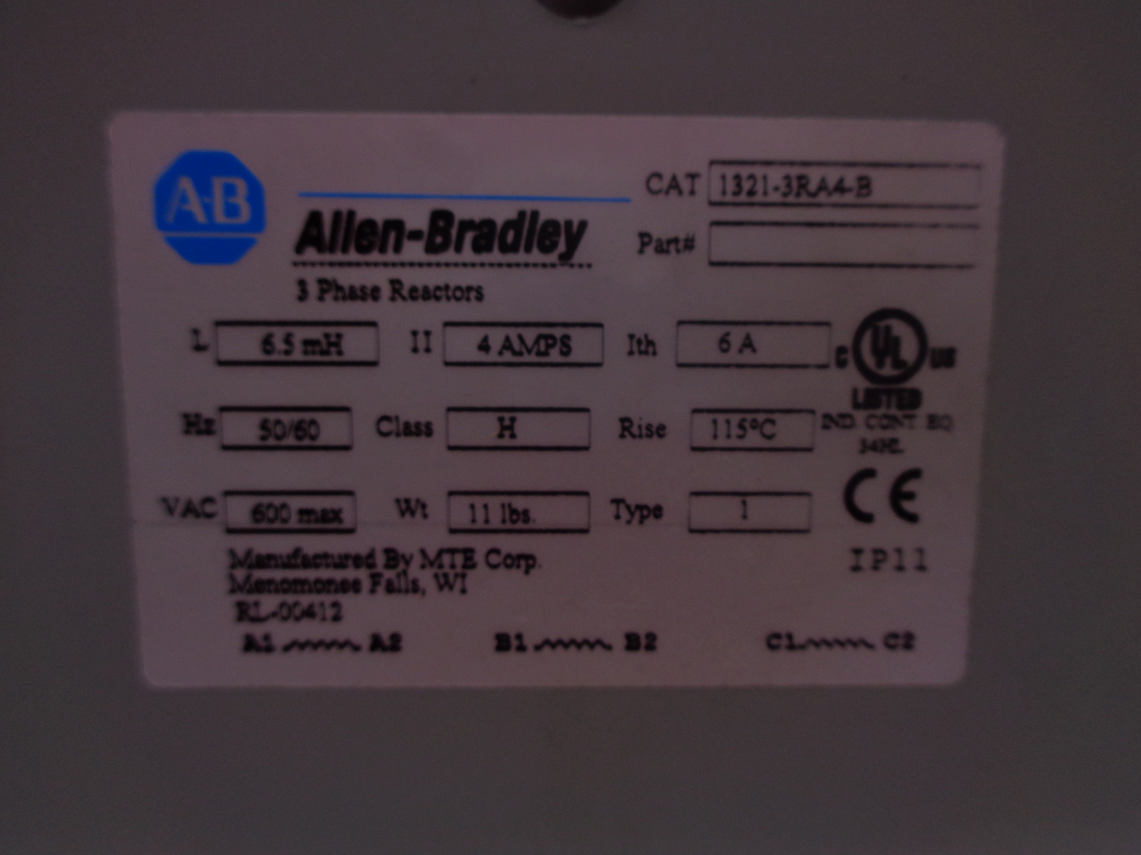 ALLEN BRADLEY 1321-3RA4-B NSNP
