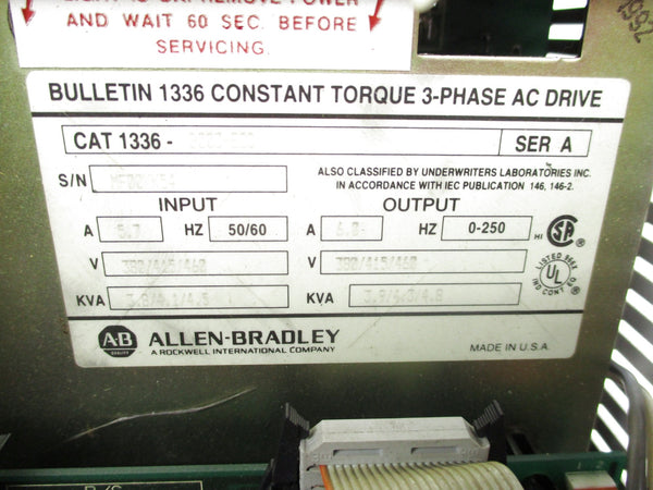 ALLEN BRADLEY 1336-B003-EOD SER. A UNMP