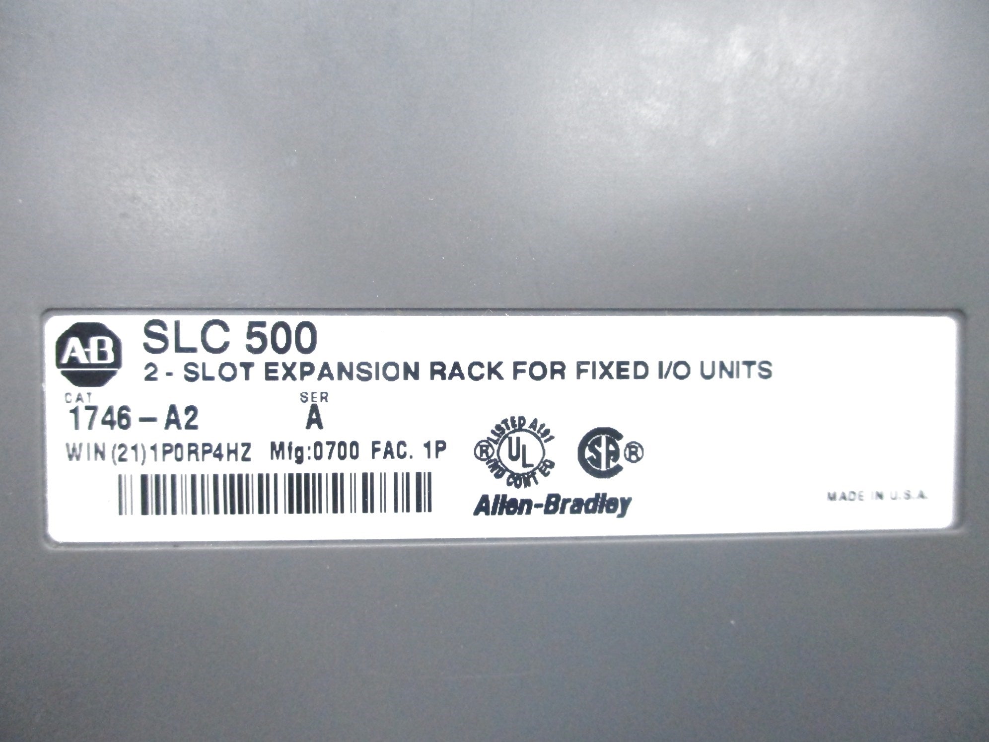 ALLEN BRADLEY 1746-A2 SER. A NSNP