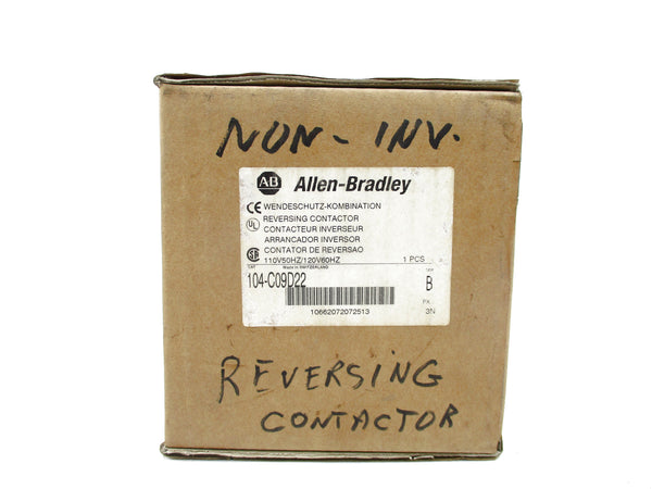 ALLEN BRADLEY 104-C09D22 SER. B 110/120V 32A (BR/WH) NSMP