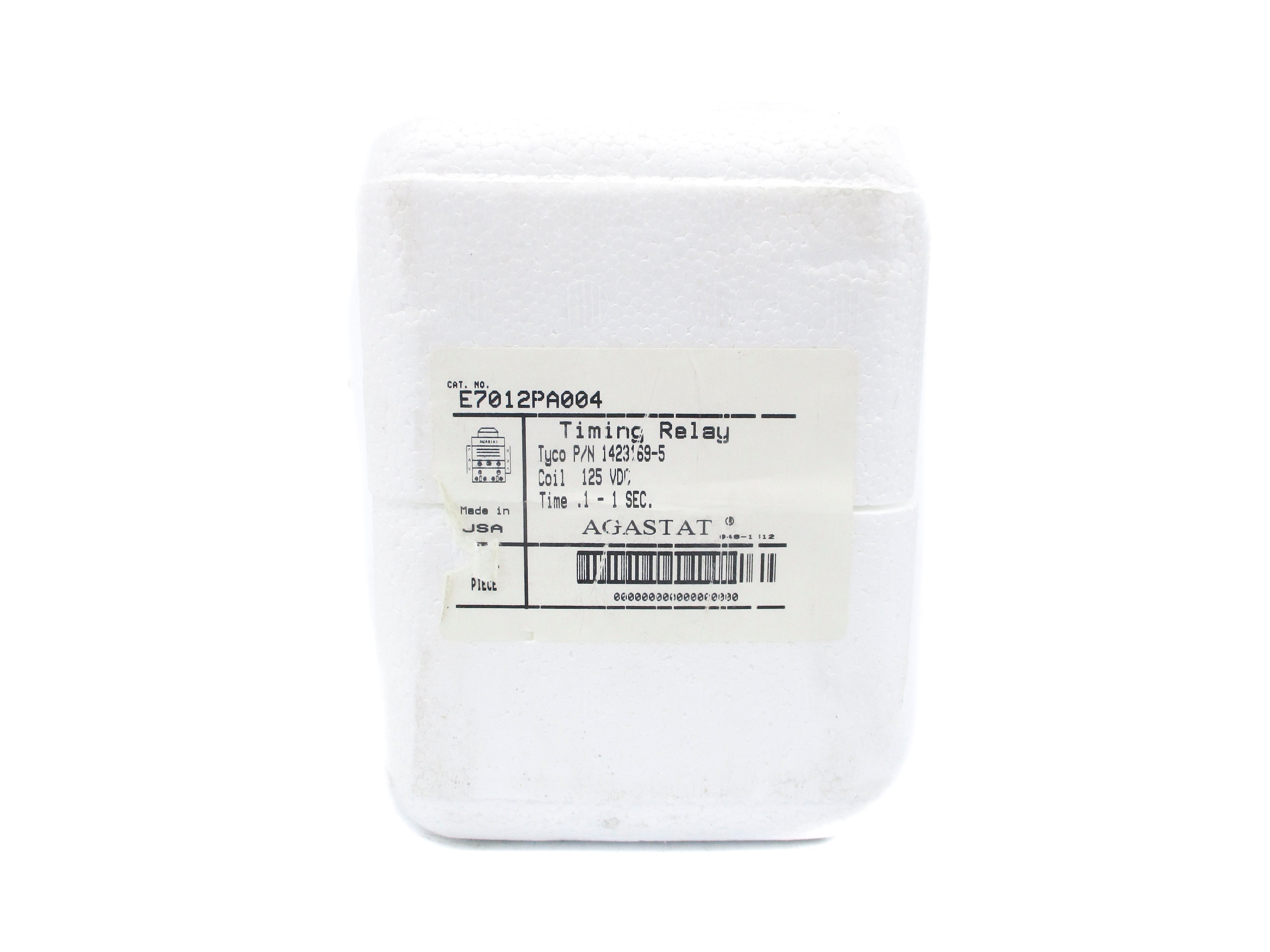 AGASTAT E7012PA004 0.1-1SEC 125VDC NSMP