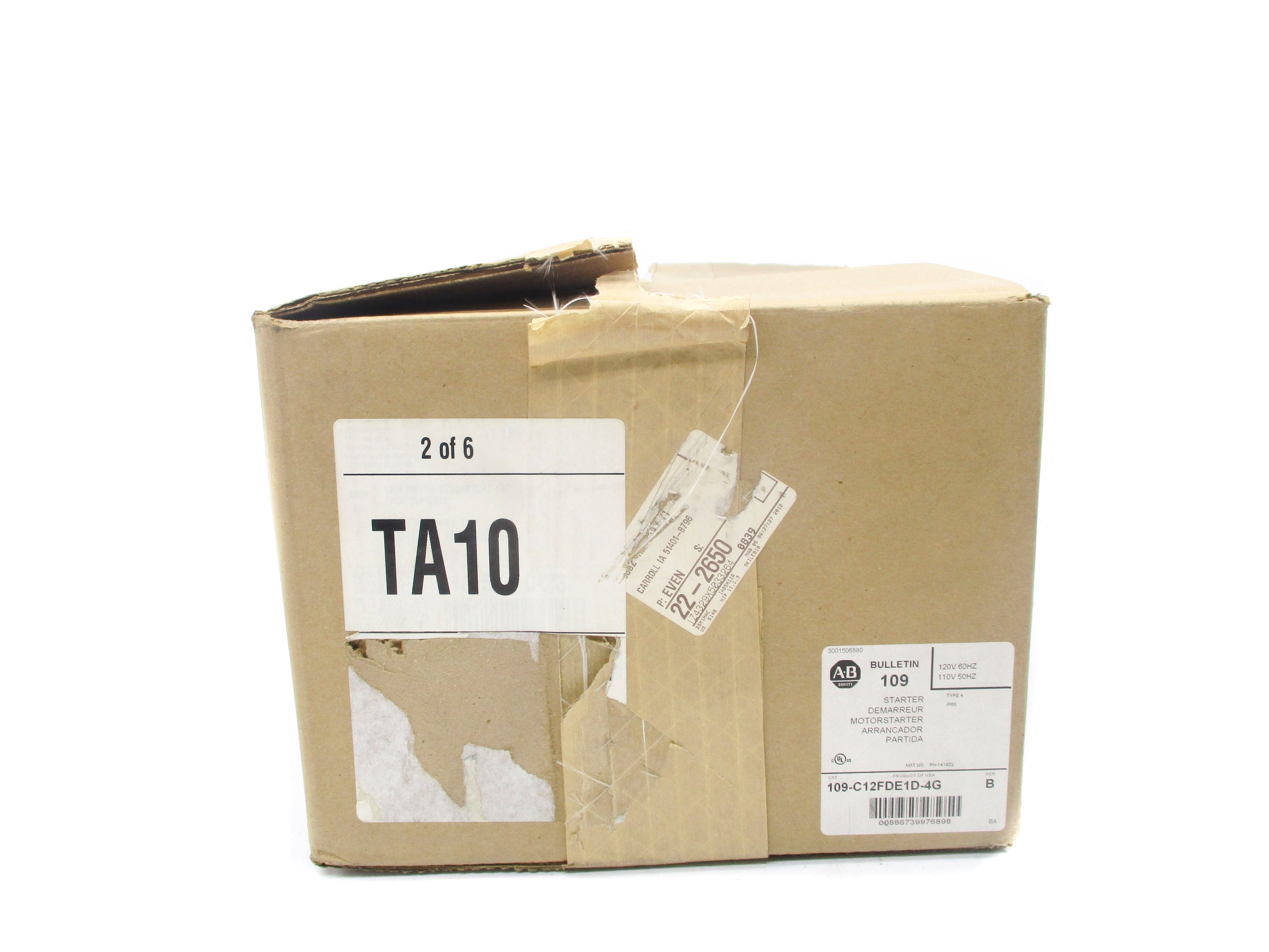 ALLEN BRADLEY 109-C12FDE1D-4G SER. B (BR/WH) NSMP