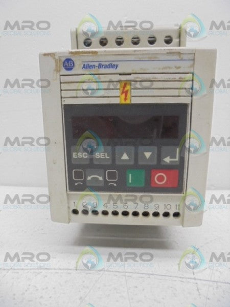 ALLEN BRADLEY 160-AA08NSF1P1 SER. C F/W 7.06 SPEED CONTROLLER  UNMP