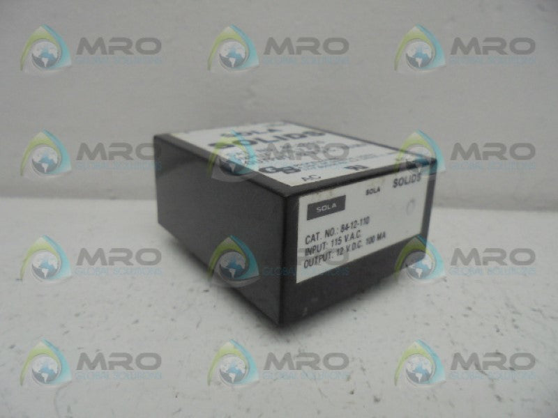 SOLA 84-12-110 RELAY  UNMP