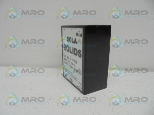 SOLA 84-12-110 RELAY  UNMP