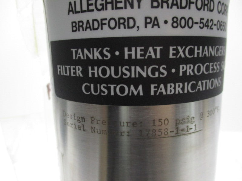 ALLEGHENY BRADFORD FILTER HOUSING 150 PSI  NSNP