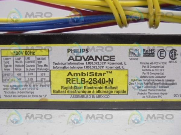 ADVANCE RELB-2S40-N BALLAST  NSNP