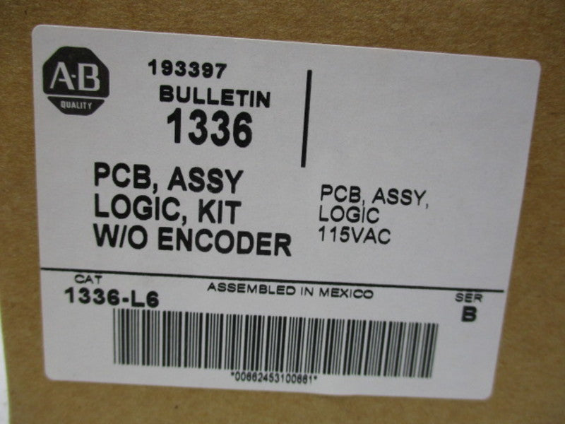 ALLEN BRADLEY 1336-L6 SER.B LOGIC KIT WITHOUT ENCODER 115V  NSFS