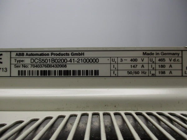 ABB DCS501B0200-41-2100000 (AS IS)  UNMP