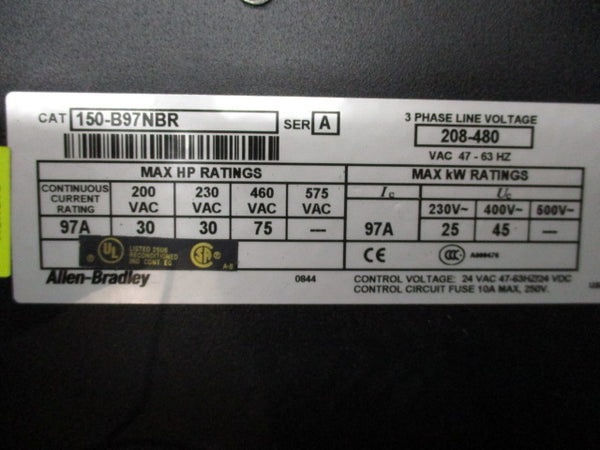 ALLEN BRADLEY 150-B97NBR SER.A (AS PICTURED)  UNMP