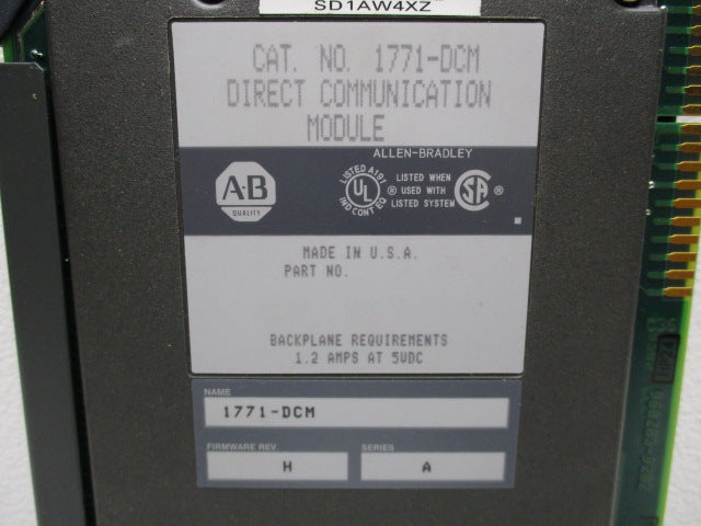 ALLEN BRADLEY 1771-DCM SER. A  NSMP