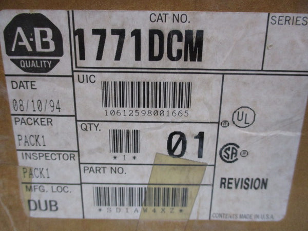 ALLEN BRADLEY 1771-DCM SER. A  NSMP