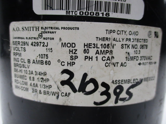 A.O.SMITH HE3L105N  UNMP