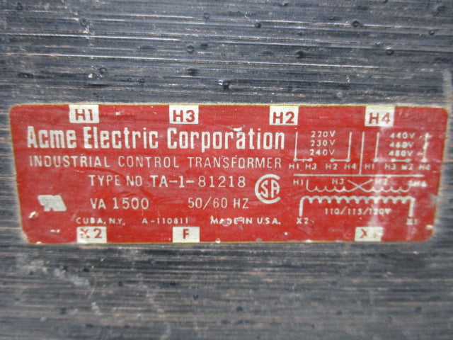 ACME TA-1-81218  UNMP