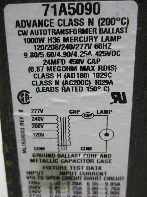 ADVANCE 71A5070-001 NSMP