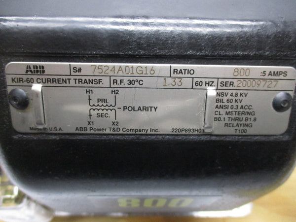 ABB KIR-60 STYLE 7524A01G16 NSMP