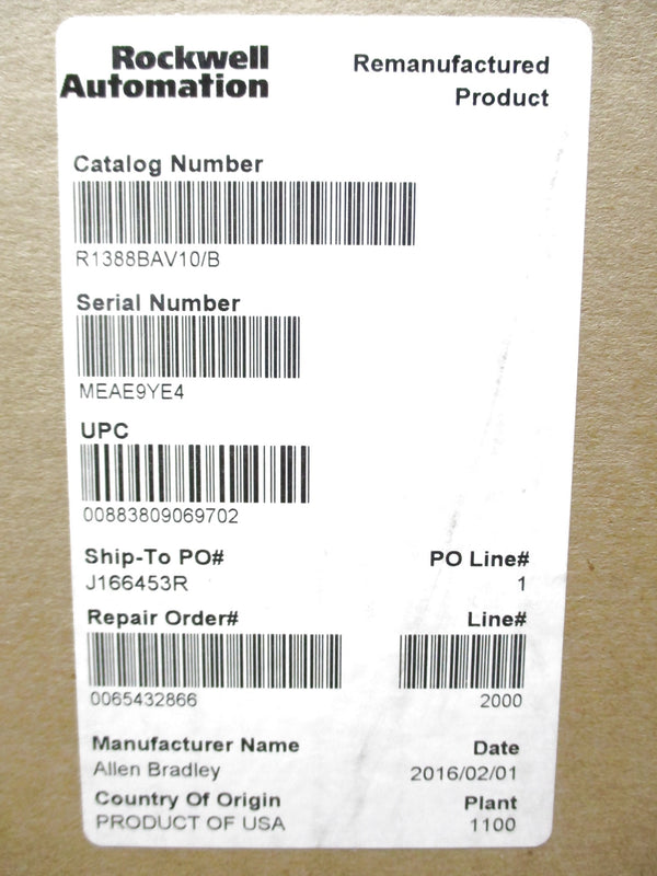 ALLEN BRADLEY 1388B-AV10 SER. B REMAN