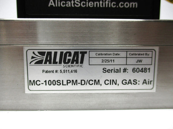 ALICAT MC-100SLPM-D/CM NSMP