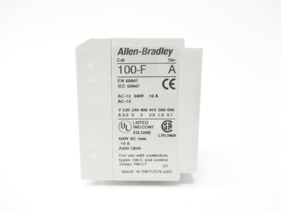 ALLEN BRADLEY 100-FA20 SER. A 600VAC 10A NSNP