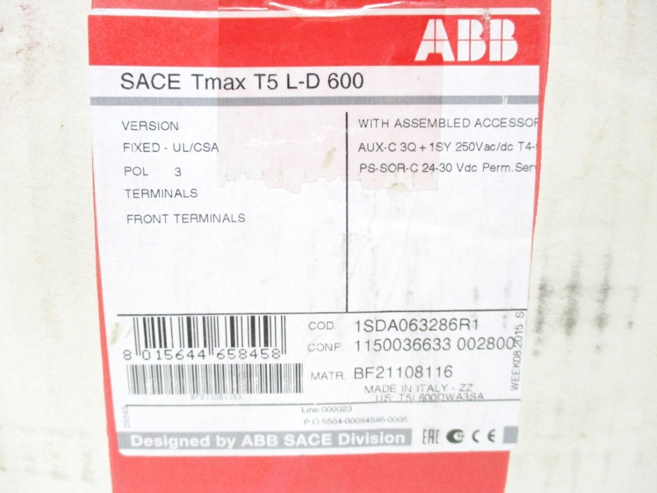 ABB T5L-D600 1SDA063286R1 NSMP