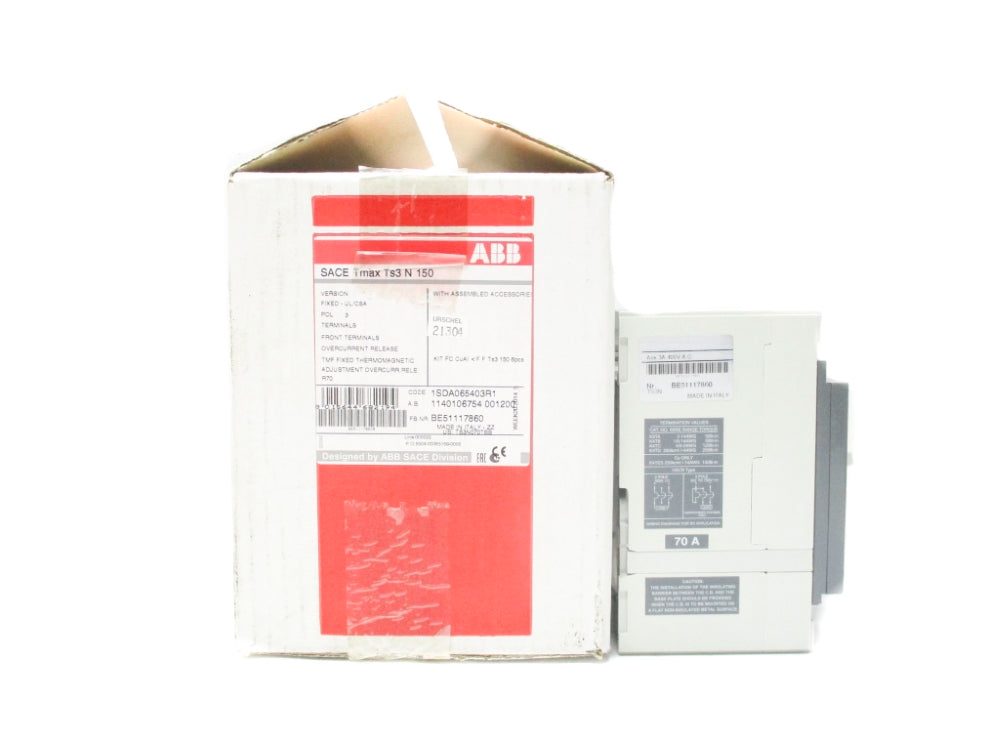 ABB BE51117860 TMAXTS3N150 70A 600V NSMP
