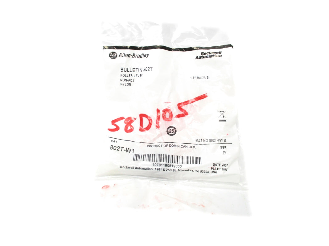 ALLEN BRADLEY 802T-W1 SER. B 1.5" NSMP