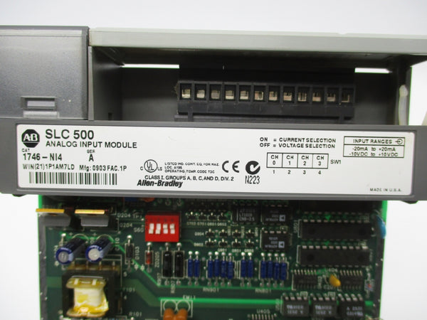 ALLEN BRADLEY 1746-NI4 SER. A 10VDC UNMP