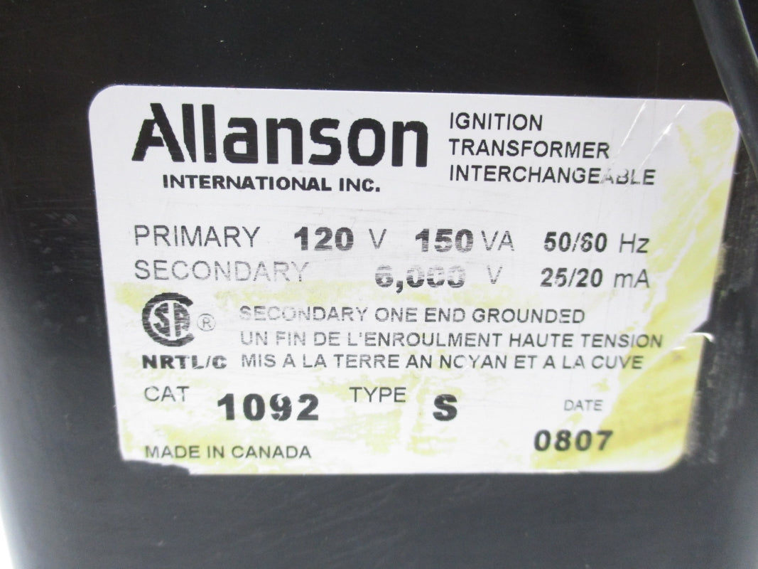 ALLANSON 1092S 120V NSMP