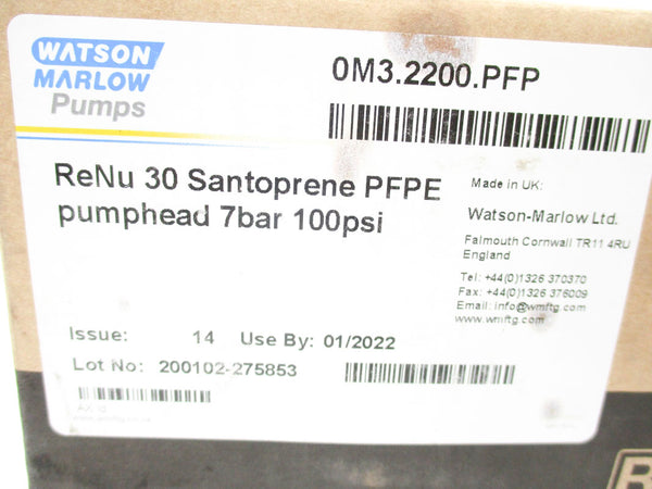 WATSON MARLOW 0M3.2200.PFP 100PSI NSMP