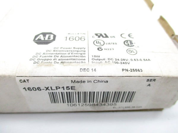 ALLEN BRADLEY 1606-XLP15E SER. A 100-240VAC 0.3A NSMP