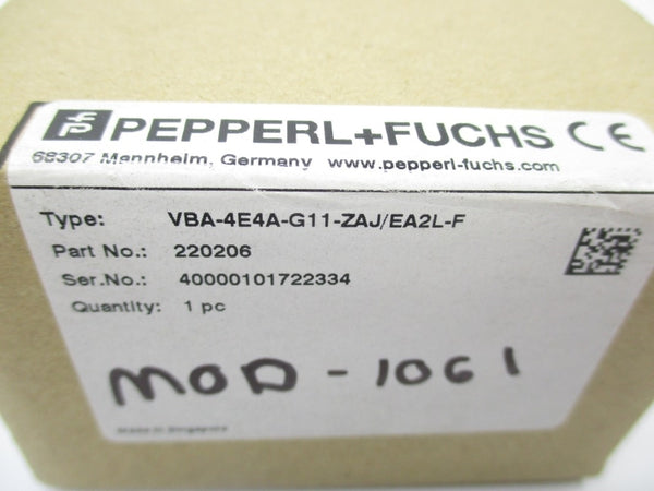 PEPPERL+FUCHS VBA-4E4A-G11-ZAJ/EA2L-F 220206 NSMP