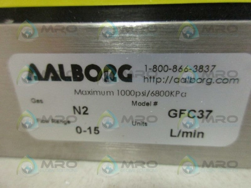 AALBORG GFCS-014301 FLOW CONTROLLER RANGE 0-15 NSNP