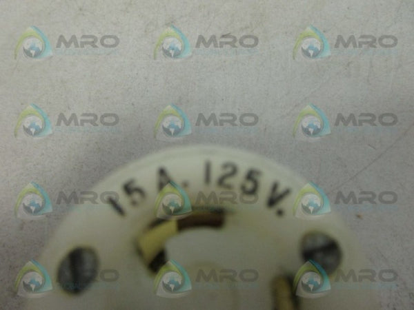 HUBBELL 15A.125V. CONNECTOR UNMP