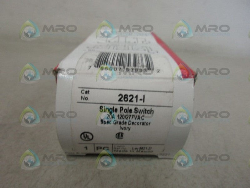 PASS & SEYMOUR 2621-I SINGLE POLE SWITCH NSMP