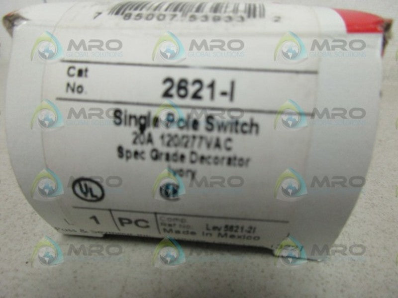 PASS & SEYMOUR 2621-I SINGLE POLE SWITCH NSMP