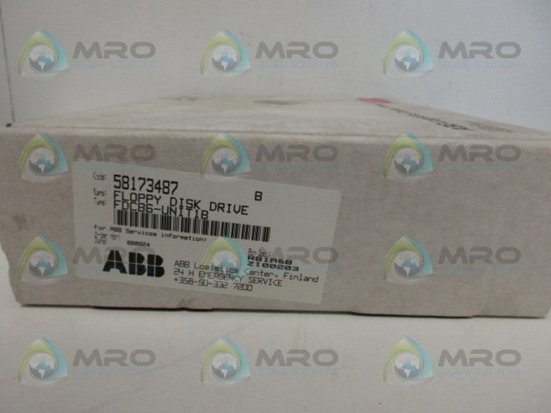 ABB FDC86-UNIT1B FLOPPY DISK DRIVE NSMP
