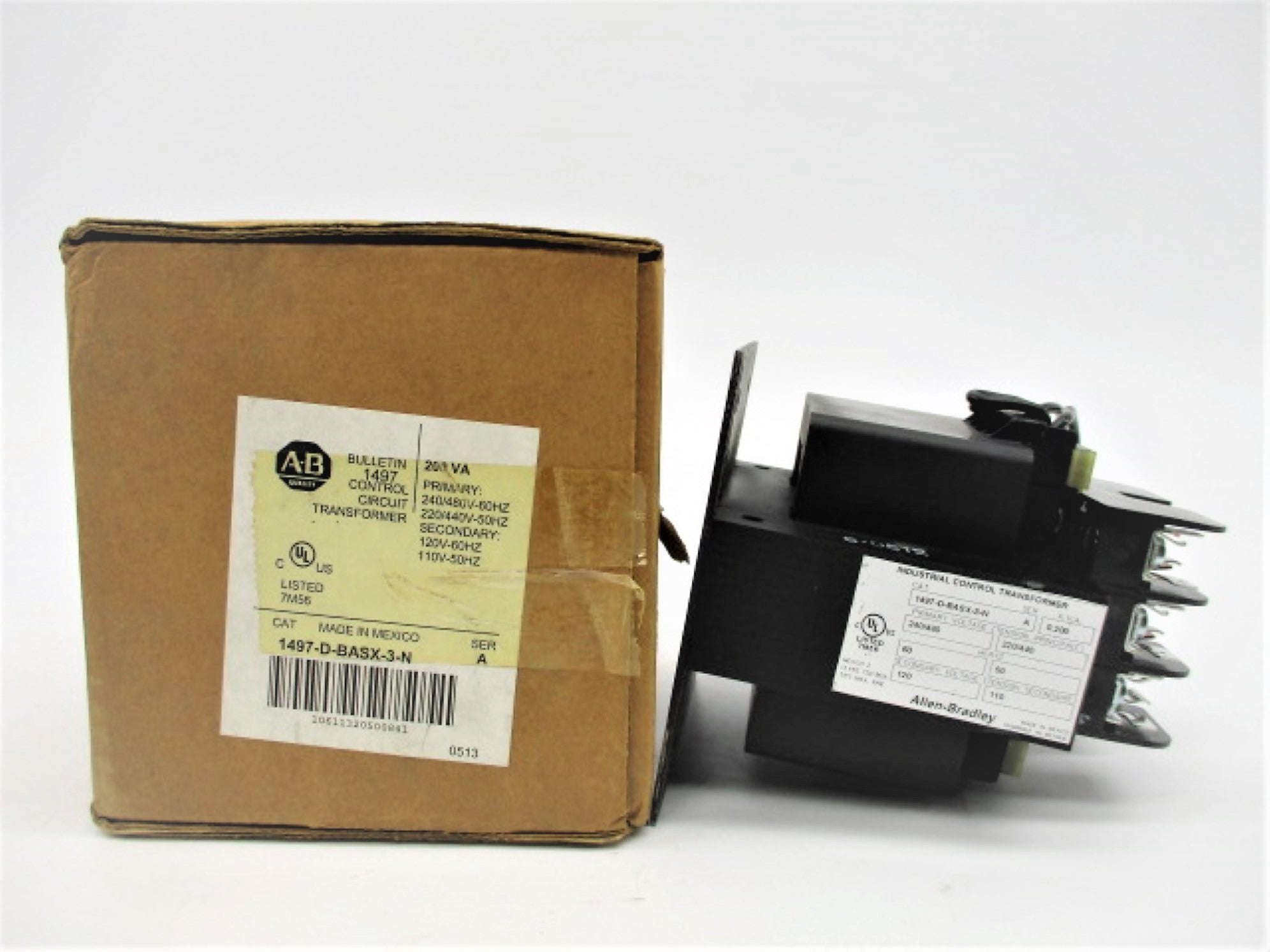 ALLEN BRADLEY 1497-D-BASX-3-N SER. A 240/480V (BR/WH) NSMP