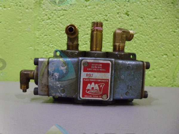 AAA PRODUCTS INTERNATIONAL MODEL R02 4WAY VALVE UNMP
