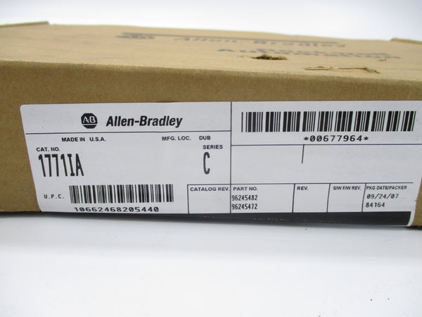 ALLEN BRADLEY 1771-IA SER. C DATE: 2007 NSFS