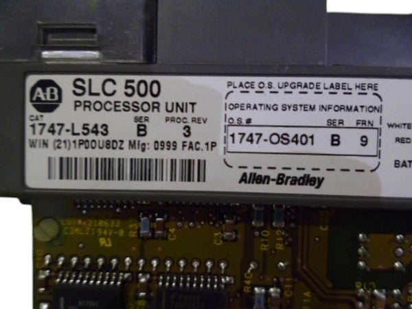 ALLEN BRADLEY 1747-L543 SER. B (NO KEY)( AS PICTURED) UNMP